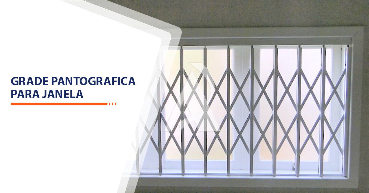 Grade pantografica para janela Santos
