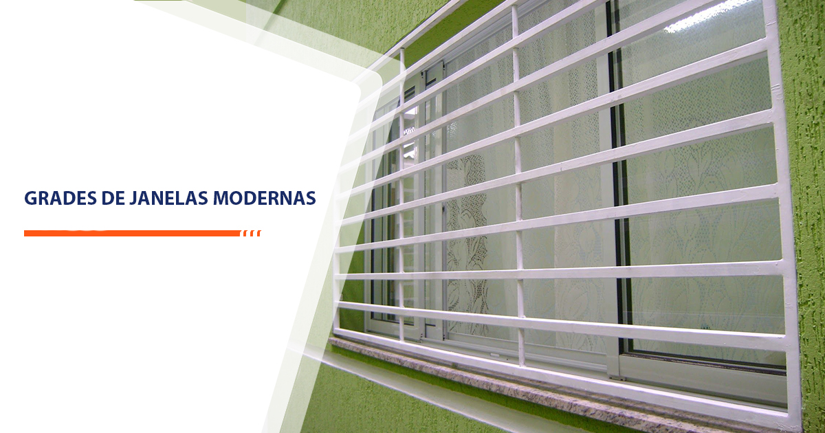 Grades de janelas modernas Santos
